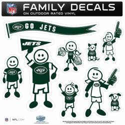 New York Jets - Set Of 9 Family Sticker Sheet