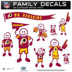 Washington Redskins - Set Of 9 Family Sticker Sheet