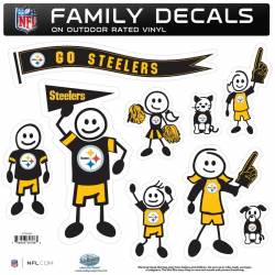 Pittsburgh Steelers - Set Of 9 Family Sticker Sheet