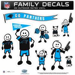 Carolina Panthers - Set Of 9 Family Sticker Sheet