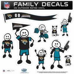 Jacksonville Jaguars - Set Of 9 Family Sticker Sheet