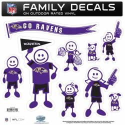 Baltimore Ravens - Set Of 9 Family Sticker Sheet