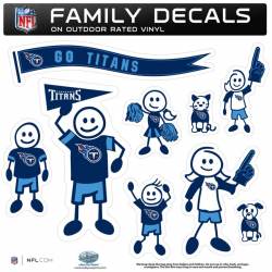 Tennessee Titans - Set Of 9 Family Sticker Sheet