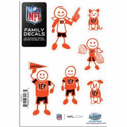 Cincinnati Bengals - Set Of 6 Family Sticker Sheet