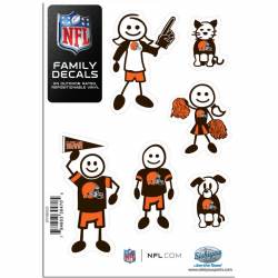 Cleveland Browns - Set Of 6 Family Sticker Sheet