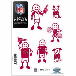 Arizona Cardinals - Set Of 6 Family Sticker Sheet