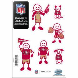 San Francisco 49ers - Set Of 6 Family Sticker Sheet