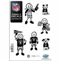 Oakland Raiders - Set Of 6 Family Sticker Sheet