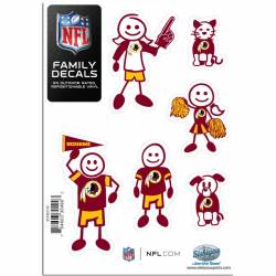 Washington Redskins - Set Of 6 Family Sticker Sheet