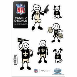 New Orleans Saints - Set Of 6 Family Sticker Sheet