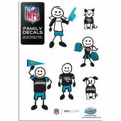 Jacksonville Jaguars - Set Of 6 Family Sticker Sheet