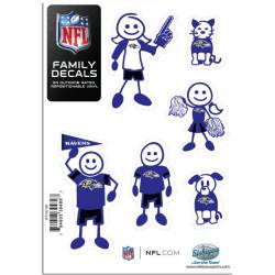 Baltimore Ravens - Set Of 6 Family Sticker Sheet