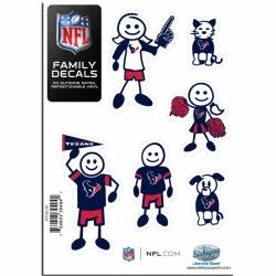 Houston Texans - Set Of 6 Family Sticker Sheet