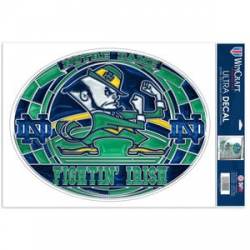 University Of Notre Dame Fighting Irish Logo - Stained Glass 11x17 Ultra Decal