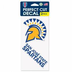 San Jose State University Spartans - Set of Two 4x4 Die Cut Decals