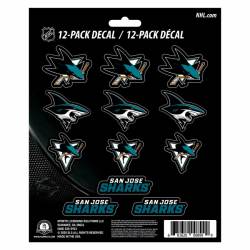 San Jose Sharks - Set Of 12 Sticker Sheet