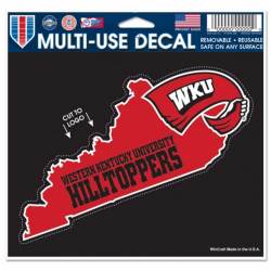 Western Kentucky University Hilltoppers - 4.5x5.75 Die Cut Ultra Decal