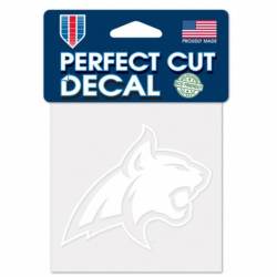Montana State University Bobcats - 4x4 White Die Cut Decal