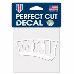Western Kentucky University Hilltoppers - 4x4 White Die Cut Decal