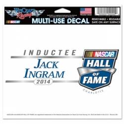 Jack Ingram Nascar Hall Of Fame - 5x6 Ultra Decal