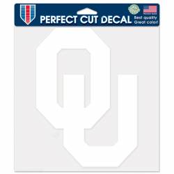 University Of Oklahoma Sooners - 8x8 White Die Cut Decal