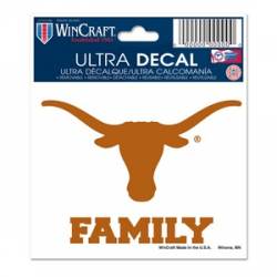 University Of Texas Longhorns Family - 3x4 Ultra Decal