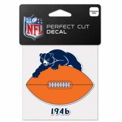 Chicago Bears Retro 1946 Logo - 4x4 Die Cut Decal