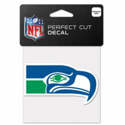 Seattle Seahawks Retro Logo - 4x4 Die Cut Decal