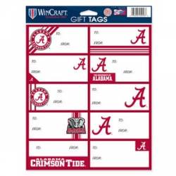 University of Alabama Crimson Tide - Sheet of 10 Gift Tag Labels