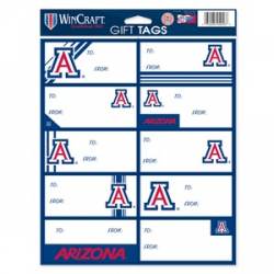 University Of Arizona Wildcats - Sheet of 10 Gift Tag Labels