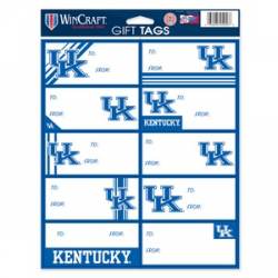 University Of Kentucky Wildcats - Sheet of 10 Gift Tag Labels