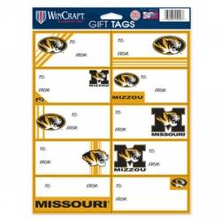 University Of Missouri Tigers - Sheet of 10 Gift Tag Labels