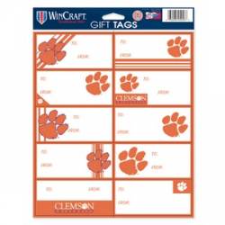 Clemson University Tigers - Sheet of 10 Gift Tag Labels