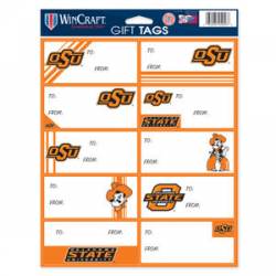 Oklahoma State University Cowboys - Sheet of 10 Gift Tag Labels