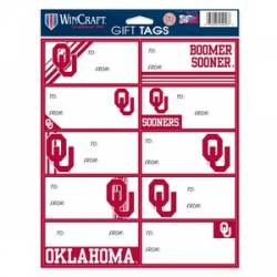 University Of Oklahoma Sooners - Sheet of 10 Gift Tag Labels