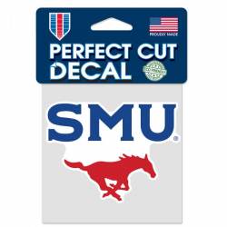 Southern Methodist University Mustangs - 4x4 Die Cut Decal