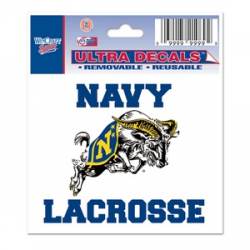 US Naval Academy Navy Midshipmen Lacrosse - 3x4 Ultra Decal