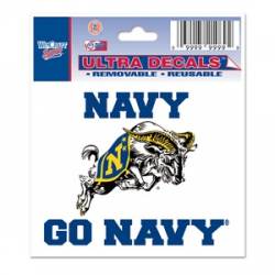 US Naval Academy Navy Midshipmen Go Navy - 3x4 Ultra Decal