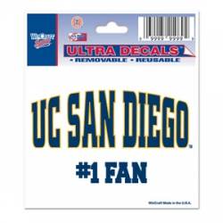 University Of California-San Diego UCSD Tritons #1 Fan - 3x4 Ultra Decal