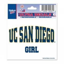 University Of California-San Diego UCSD Tritons Girl - 3x4 Ultra Decal