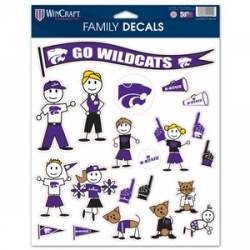Kansas State University Wildcats - 8.5x11 Family Sticker Sheet