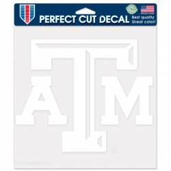 Texas A&M University Aggies - 8x8 White Die Cut Decal