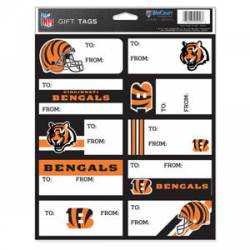 Cincinnati Bengals - Sheet of 10 Gift Tag Labels