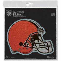 Cleveland Browns Glitter Helmet - Vinyl Sticker