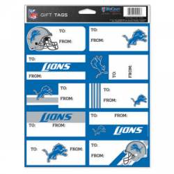 Detroit Lions - Sheet of 10 Gift Tag Labels
