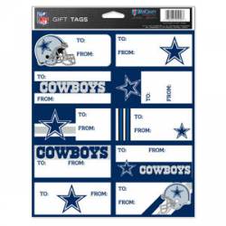 Dallas Cowboys - Sheet of 10 Gift Tag Labels