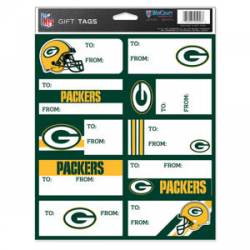 Green Bay Packers - Sheet of 10 Gift Tag Labels