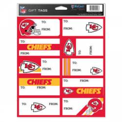 Kansas City Chiefs - Sheet of 10 Gift Tag Labels