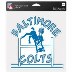 Baltimore Colts Retro Logo - 8x8 Full Color Die Cut Decal