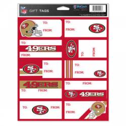 San Francisco 49ers - Sheet of 10 Gift Tag Labels